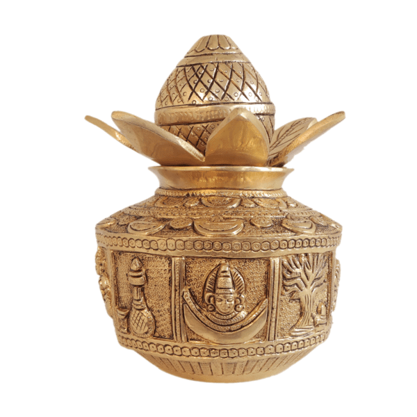 Brass Pooja Kalash 7 Inch KBH11178