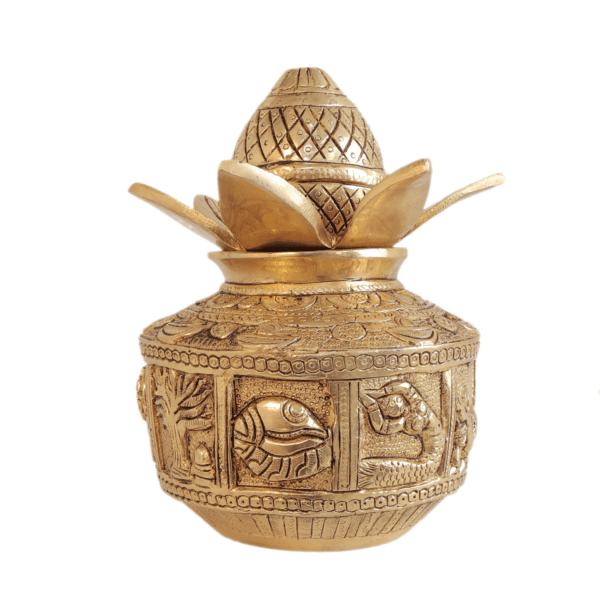 Brass Pooja Kalash 7 Inch KBH11178