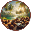 Harvesting Coir carft Kalarambh by bhrathaat 1