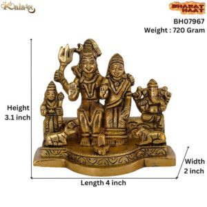 Brass Shiv family 3.1 Inch KBH07967