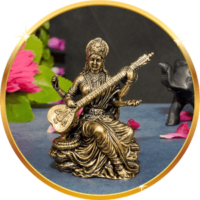 Saraswati Ji in Wax Dia Saraswati Ji in Wax Dia