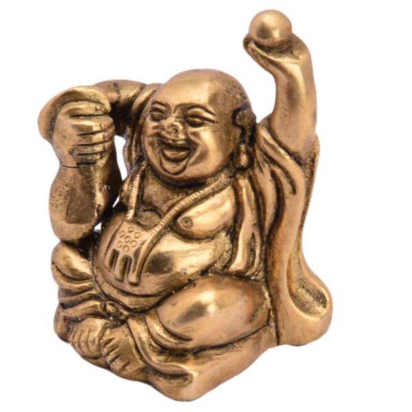KALARAMKBH Brass lauging buddha medium size collectible art KBH-5146 2.6 Inch, Pcs