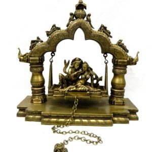 KALARAMBH Brass Radha Krishna Jula 15 Inch, Pcs BH03900