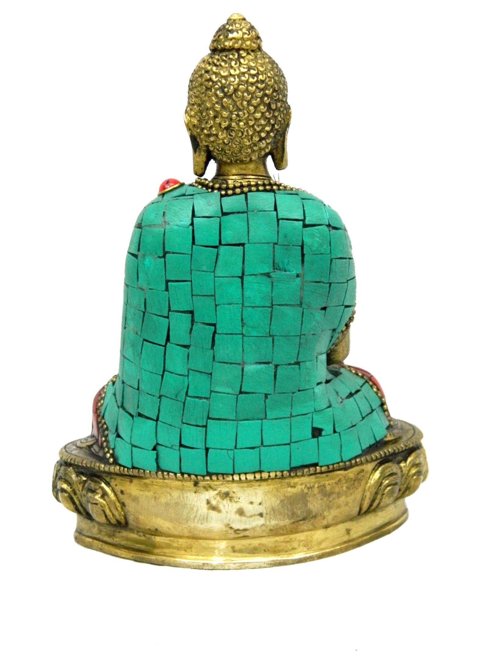 KALARAMBH Brass Buddha Sitting 7.5 Inch, Pcs BH03967 KALARAMBH Brass Buddha Sitting 7.5 Inch, Pcs BH03967