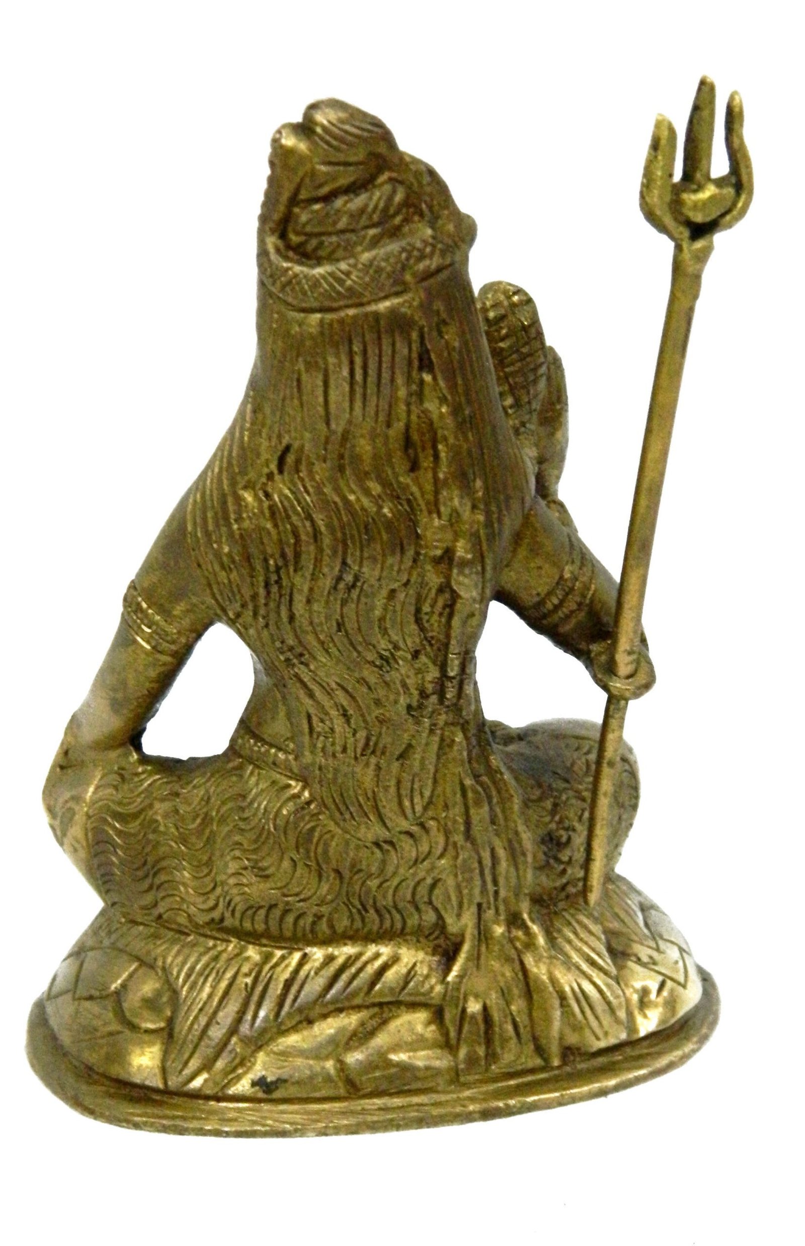 KALARAMBH Brass Shiva Sitting 4.5 Inch, Pcs BH03992 KALARAMBH Brass Shiva Sitting 4.5 Inch, Pcs BH03992