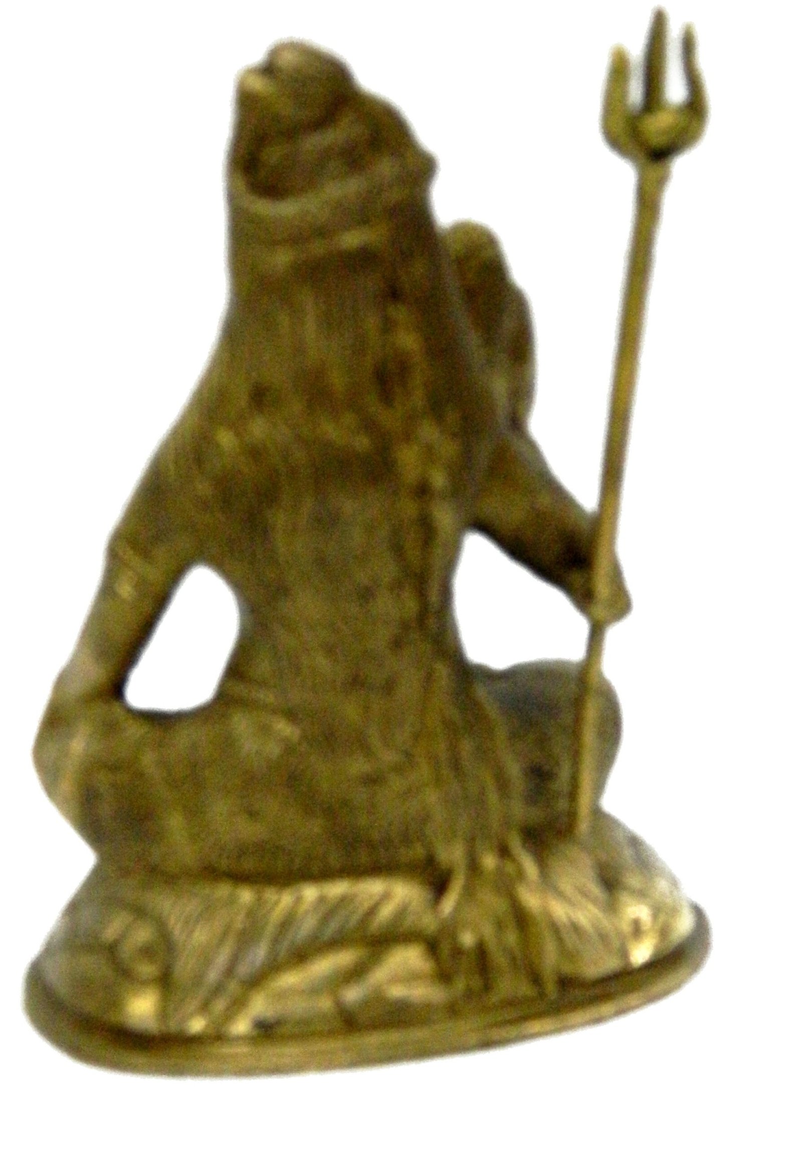 KALARAMBH Brass Shiva Sitting 4.5 Inch, Pcs BH03992 KALARAMBH Brass Shiva Sitting 4.5 Inch, Pcs BH03992