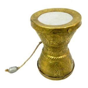 KALARAMKBH Brass Damru 4.5 Inch, Pcs