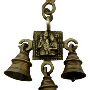 KALARAMBH Brass Shiv Parivar Hanging bell 7 Inch, Pcs BH04405