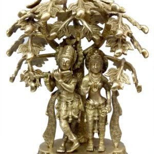KALARAMBH Brass Radha Krishna With Tree 17.5 Inch, Pcs BH04568