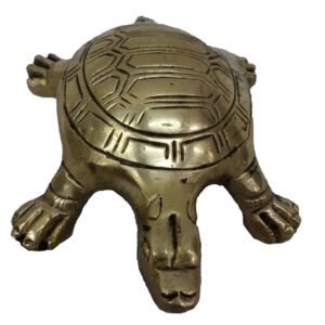 KALARAMBH Brass Bharat Haat Tortoise Decorative collectible 1.5 Inch, Pcs BH04584