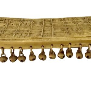 KALARAMKBH Brass KBHarat Haat Mangal Bajath With Gugri 2.5 Inch, Pcs