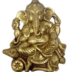 KALARAMKBH Brass KBHarat Haat Ganesh wall hanging 7 Inch, Pcs