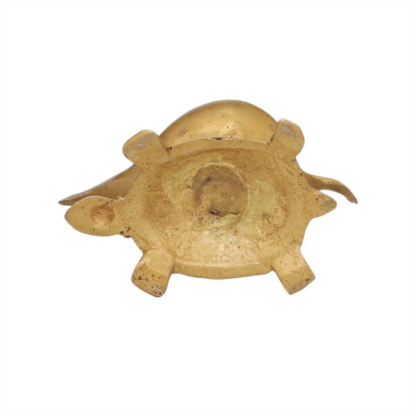 KALARAMBH Brass Tortoise Diya 1.4 Inch, 1 Pcs BH08445