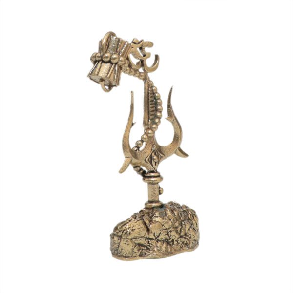 KALARAMBH Brass Trishul 4 Inch, 1 Pcs BH10383