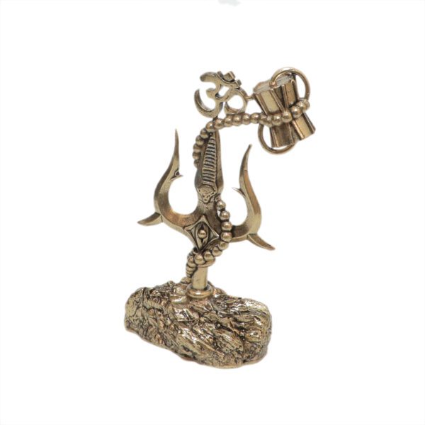 KALARAMBH Brass Trishul 4 Inch, 1 Pcs BH10383