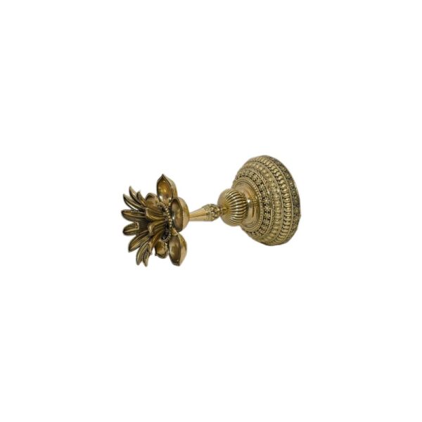 KALARAMBH Brass Flower Diya 6 Inch, 1 Pcs BH10487