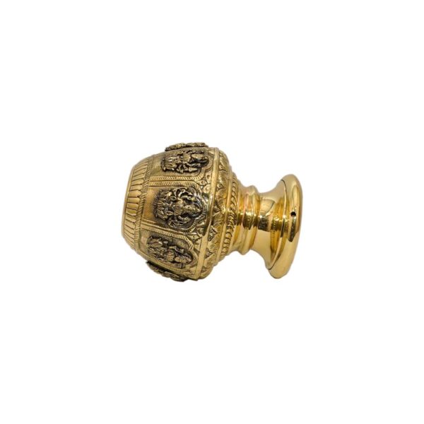 KALARAMBH Brass lakshmi Pot 5.6 Inch, 1 Pcs BH10488