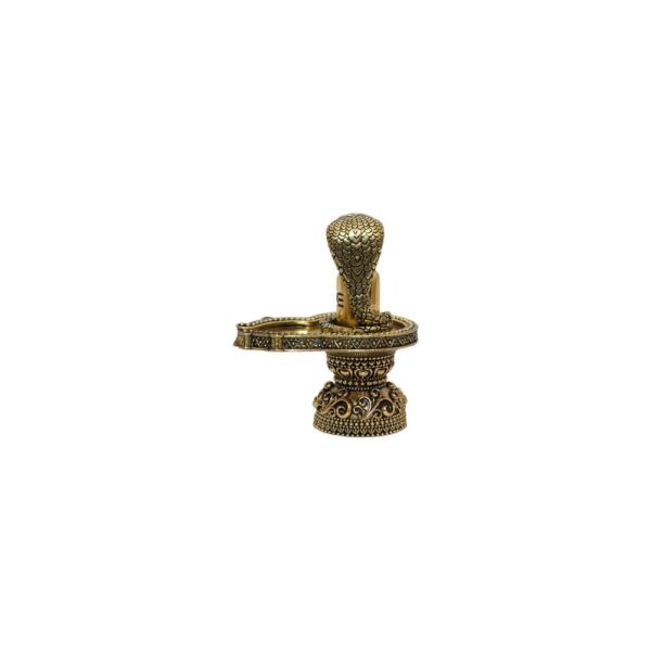 KALARAMBH Brass Shivling 3.8 Inch, 1 Pcs BH010492