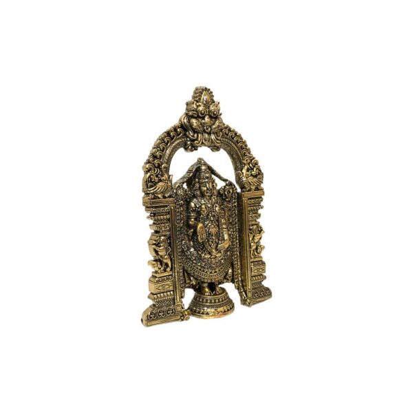 KALARAMBH Brass Tirupati Balaji (Venkateshvara) 6 Inch, 1 Pcs BH10495