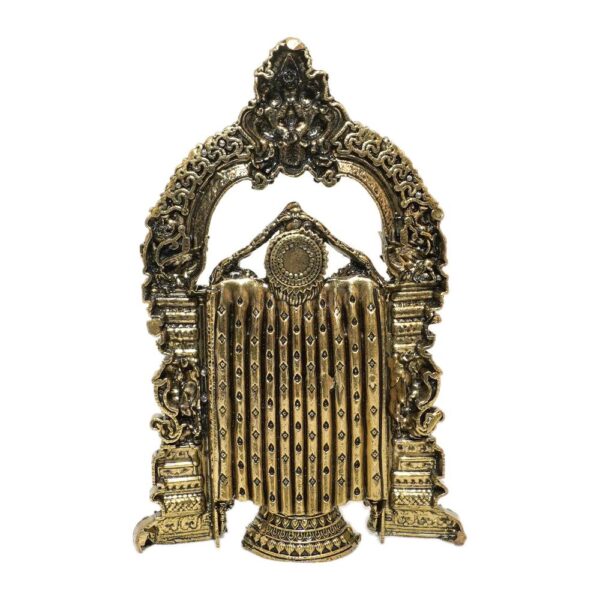 KALARAMBH Brass Tirupati Balaji (Venkateshvara) 6 Inch, 1 Pcs BH10495