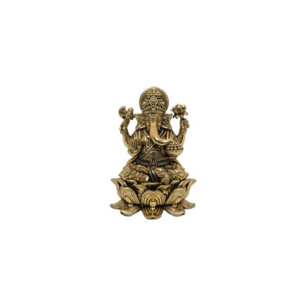 KALARAMBH Brass Ganesha 3.9 Inch, 1 Pcs BH10497