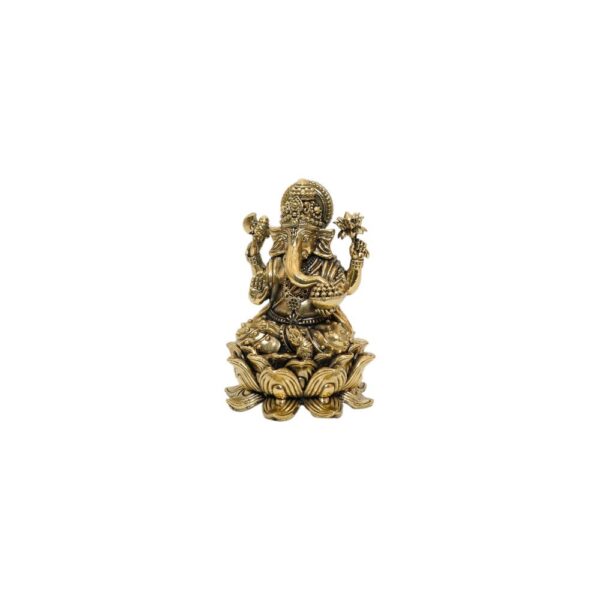 KALARAMBH Brass Ganesha 3.9 Inch, 1 Pcs BH10497