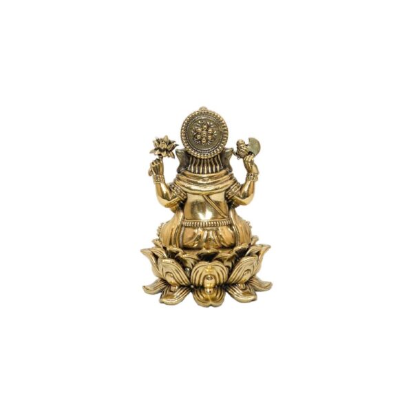 KALARAMBH Brass Ganesha 3.9 Inch, 1 Pcs BH10497