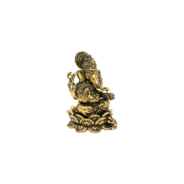 KALARAMBH Brass Ganesha 3.9 Inch, 1 Pcs BH10498