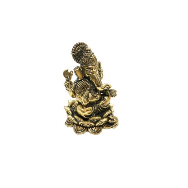 KALARAMBH Brass Ganesha 3.9 Inch, 1 Pcs BH10498