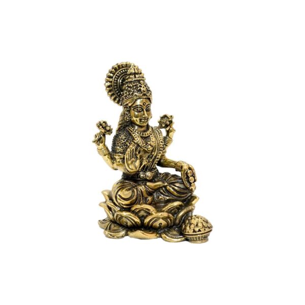 KALARAMBH Brass lakshmi 3.9 Inch, 1 Pcs BH10499