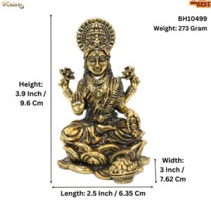 KALARAMBH Brass lakshmi 3.9 Inch, 1 Pcs BH10499