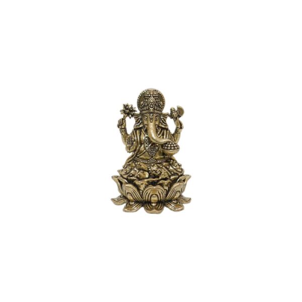 KALARAMBH Brass Ganesha 2.8 Inch, 1 Pcs BH10502