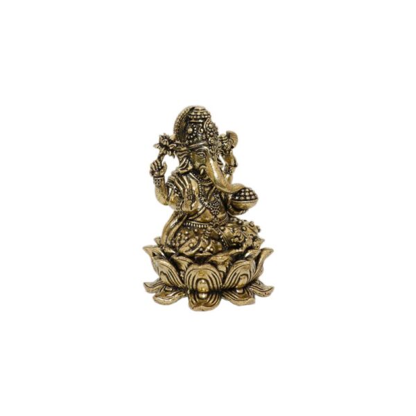 KALARAMBH Brass Ganesha 2.8 Inch, 1 Pcs BH10502