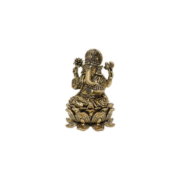 KALARAMBH Brass Ganesha 2.8 Inch, 1 Pcs BH10502