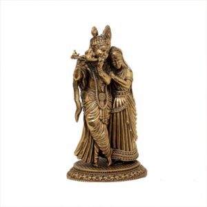 KALARAMBH Brass Radha & Krishna 4.2 Inch, 1 Pcs BH10589