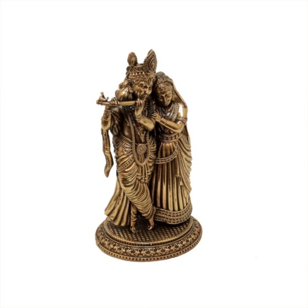 KALARAMBH Brass Radha & Krishna 4.2 Inch, 1 Pcs BH10589