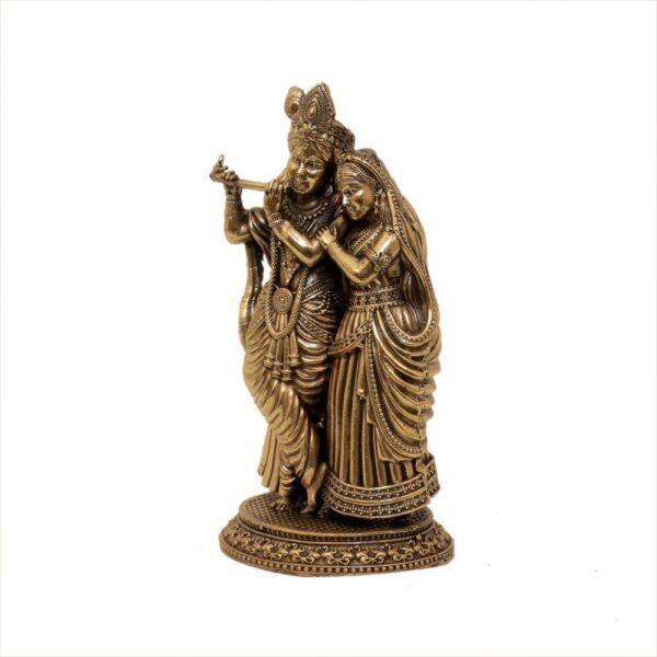 KALARAMBH Brass Radha & Krishna 4.2 Inch, 1 Pcs BH10589