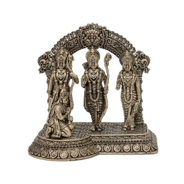 KALARAMBH Brass Ram darbar 3.6 Inch, 1 Pcs BH10604