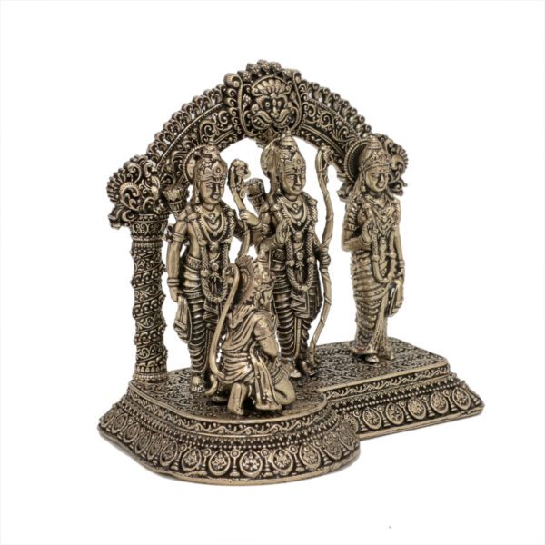 KALARAMBH Brass Ram darbar 3.6 Inch, 1 Pcs BH10604