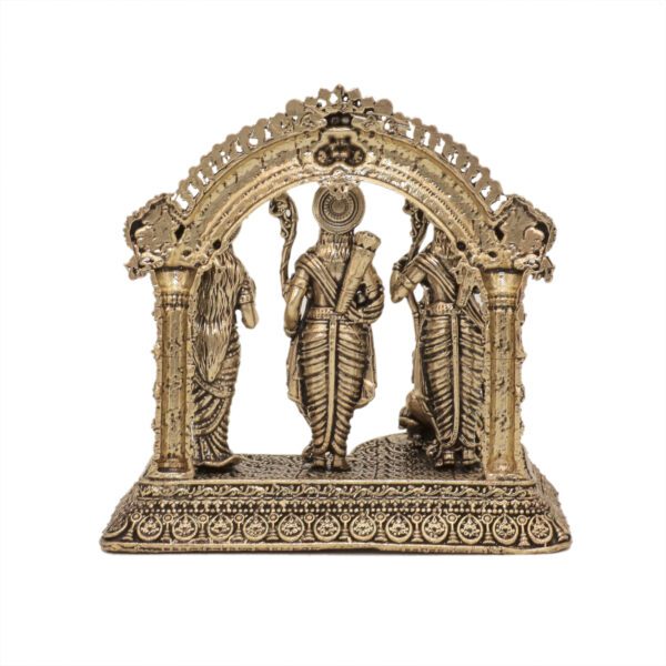 KALARAMBH Brass Ram darbar 3.6 Inch, 1 Pcs BH10604