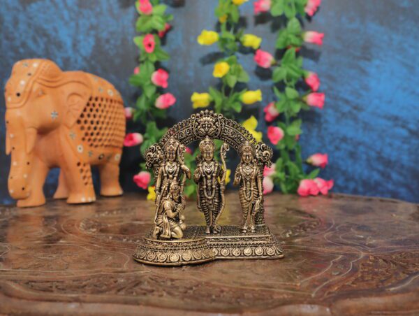 KALARAMBH Brass Ram darbar 3.6 Inch, 1 Pcs BH10604