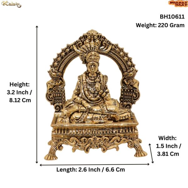 KALARAMBH Brass sahajanand swami 3.2 Inch, 1 Pcs BH10611