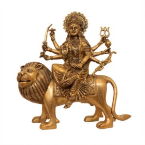 KALARAMBH Brass Ambe maa 12 Inch, 1 Pcs BH10617