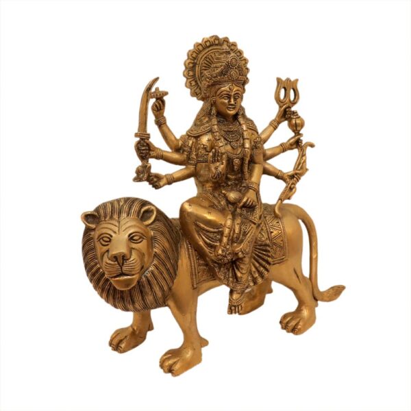 KALARAMBH Brass Ambe maa 12 Inch, 1 Pcs BH10617