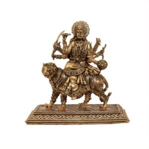 KALARAMBH Brass Ambe maa 4.2 Inch, 1 Pcs BH10626