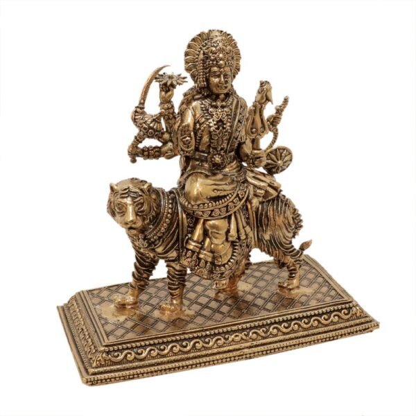 KALARAMBH Brass Ambe maa 4.2 Inch, 1 Pcs BH10626