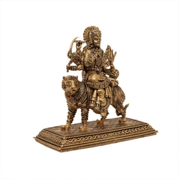 KALARAMBH Brass Ambe maa 4.2 Inch, 1 Pcs BH10626