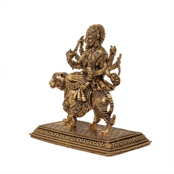 KALARAMBH Brass Ambe maa 4.2 Inch, 1 Pcs BH10626