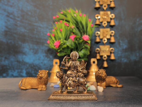 KALARAMBH Brass Ambe maa 4.2 Inch, 1 Pcs BH10626
