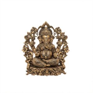 KALARAMBH Brass Ganesha 3.9 Inch, 1 Pcs BH10657